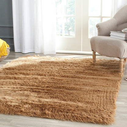 Tapis SAFAVIEH en fausse peau de mouton et soie, épaisseur 2,4 pouces