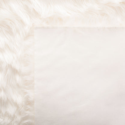 Tapis SAFAVIEH en fausse peau de mouton et soie, épaisseur 2,4 pouces
