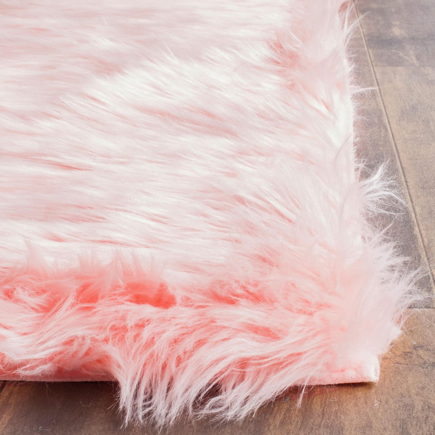 Tapis SAFAVIEH en fausse peau de mouton et soie, épaisseur 2,4 pouces