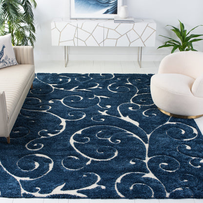 Tapis texturé épais SAFAVIEH Florida Ryung Shag Scroll de 1,2 pouce
