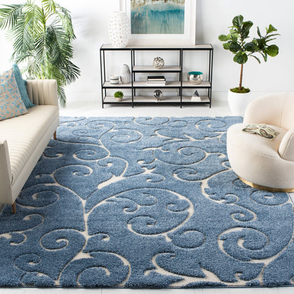 Tapis texturé épais SAFAVIEH Florida Ryung Shag Scroll de 1,2 pouce