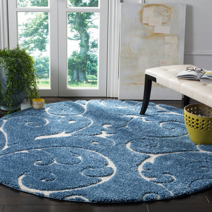 Tapis texturé épais SAFAVIEH Florida Ryung Shag Scroll de 1,2 pouce
