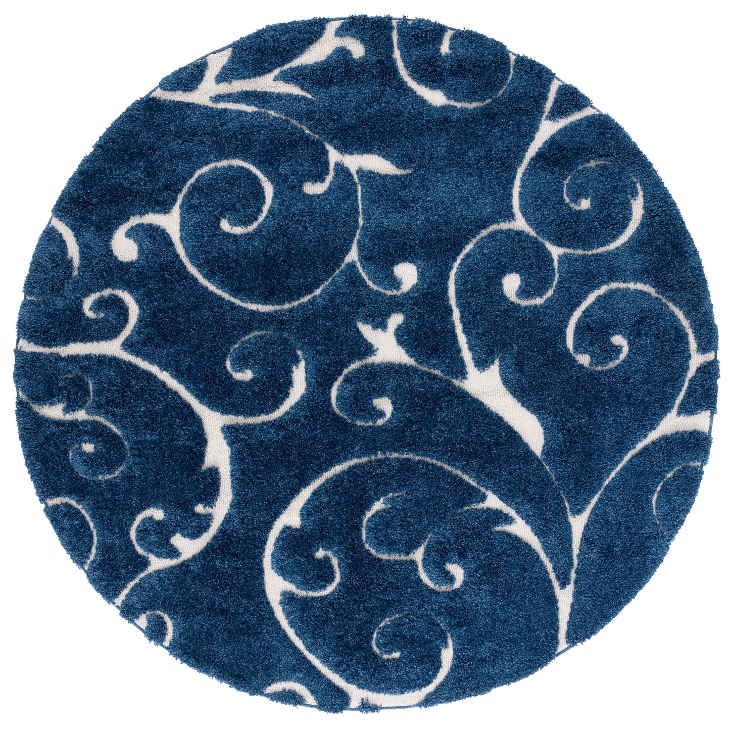 Tapis texturé épais SAFAVIEH Florida Ryung Shag Scroll de 1,2 pouce