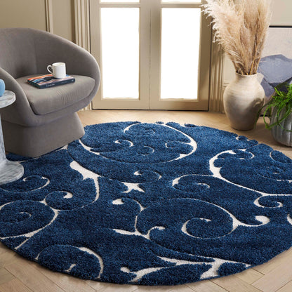 Tapis texturé épais SAFAVIEH Florida Ryung Shag Scroll de 1,2 pouce