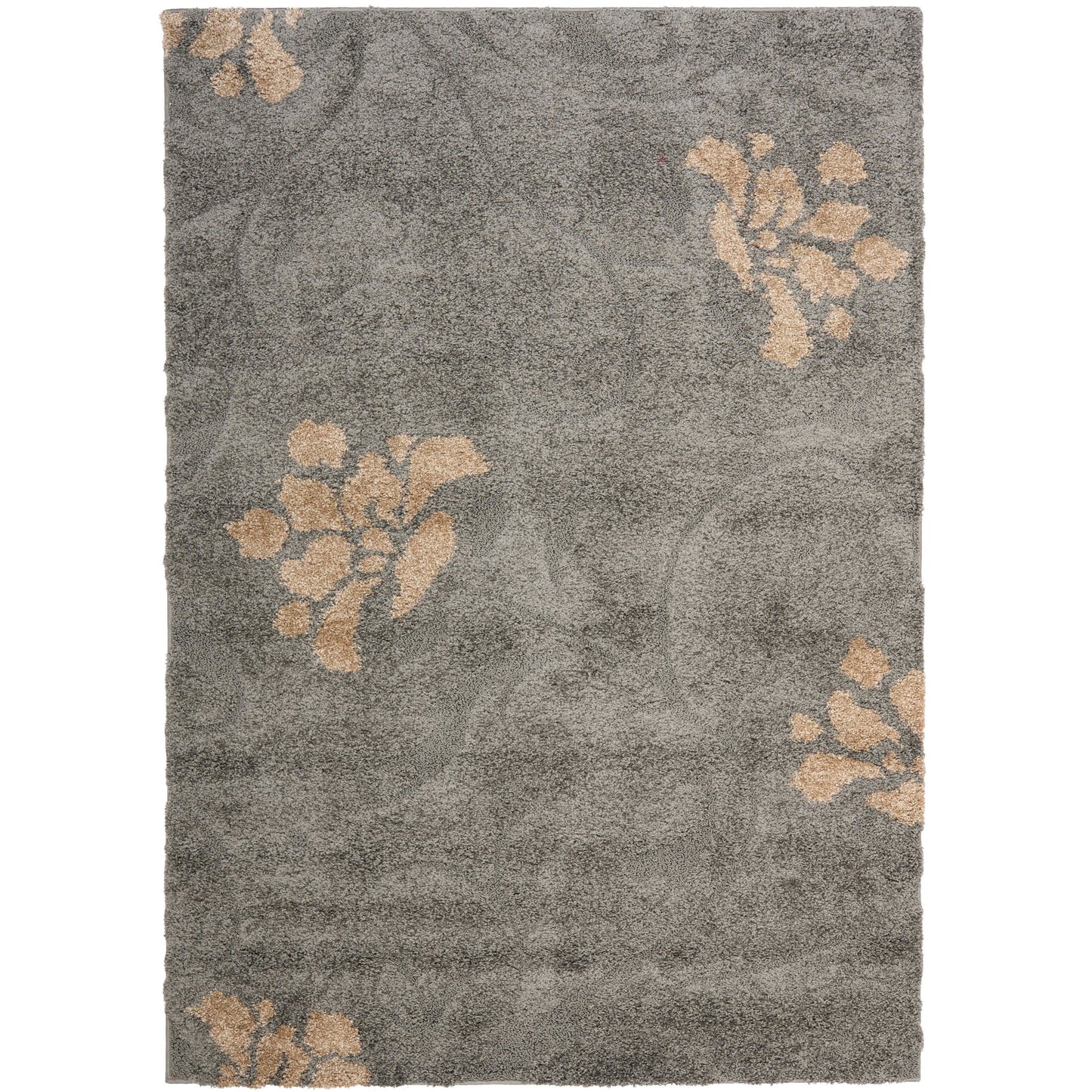 Tapis SAFAVIEH Florida Shag Ariette à volutes florales de 1,2 pouce d'épaisseur