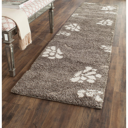 Tapis SAFAVIEH Florida Shag Ariette à volutes florales de 1,2 pouce d'épaisseur