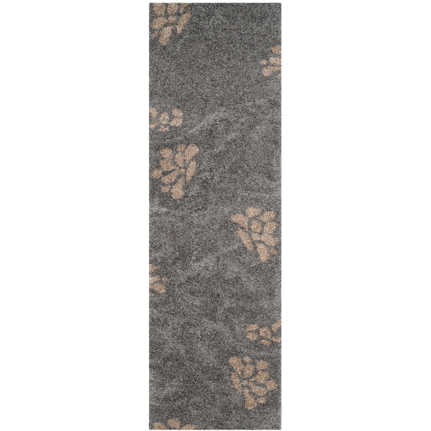 Tapis SAFAVIEH Florida Shag Ariette à volutes florales de 1,2 pouce d'épaisseur