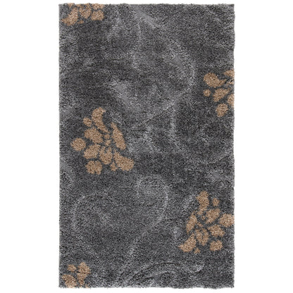 Tapis SAFAVIEH Florida Shag Ariette à volutes florales de 1,2 pouce d'épaisseur