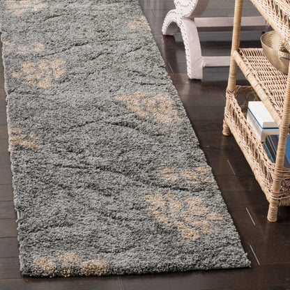 Tapis SAFAVIEH Florida Shag Ariette à volutes florales de 1,2 pouce d'épaisseur