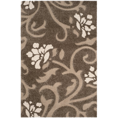 Tapis SAFAVIEH Florida Shag Ariette à volutes florales de 1,2 pouce d'épaisseur