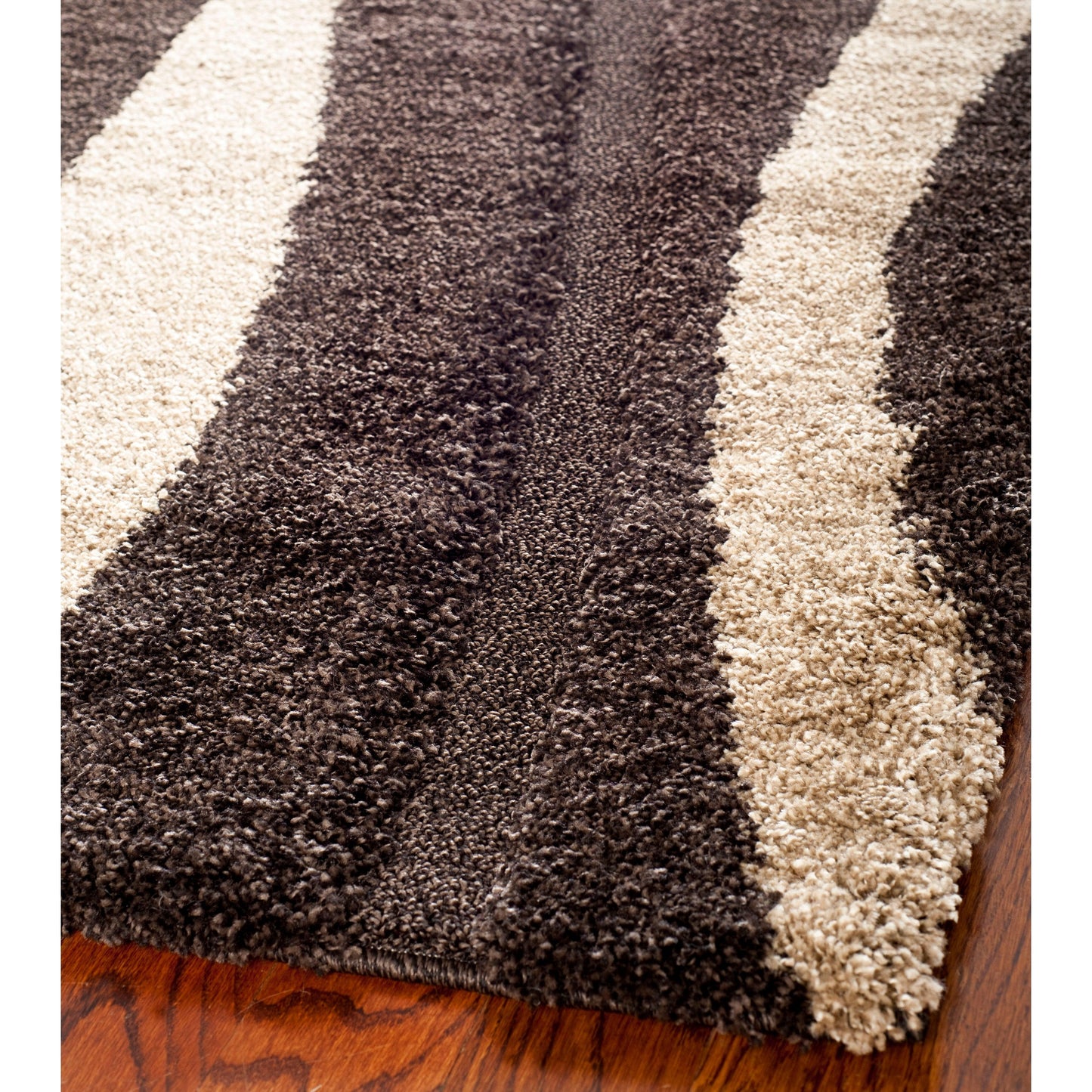 Tapis SAFAVIEH Florida Shag Ariola Stripe de 1,2 pouce d'épaisseur