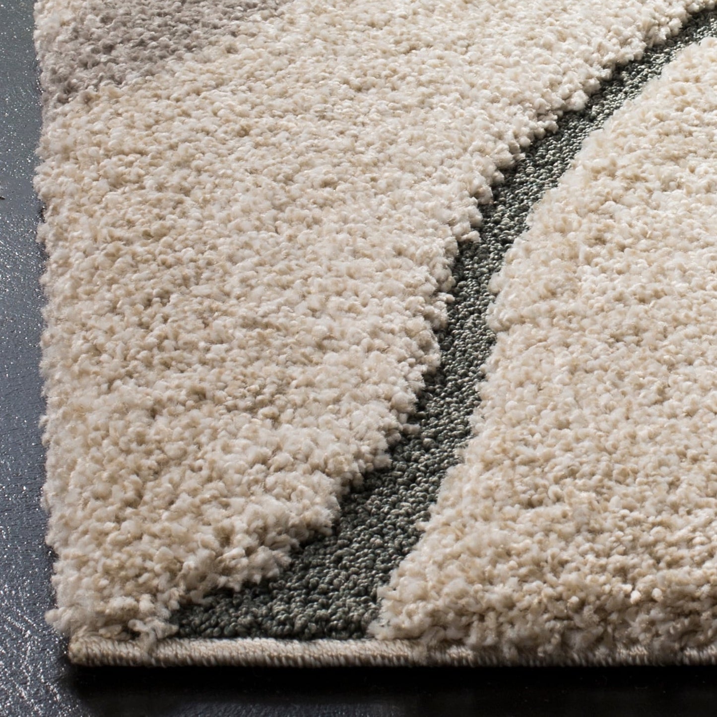 SAFAVIEH Florida Shag Borbala Soft Serene Waves 1,2 pouce d'épaisseur