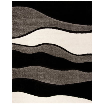 Tapis SAFAVIEH Florida Shag Melahat Abstract Wave de 1,2 pouce d'épaisseur