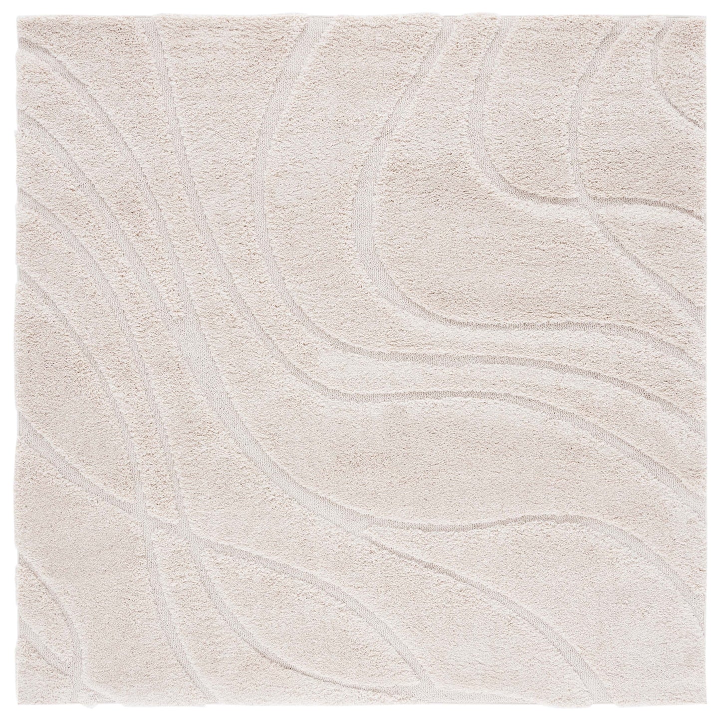 Tapis SAFAVIEH Florida Shag Staka à motifs de vagues abstraites de 3 cm