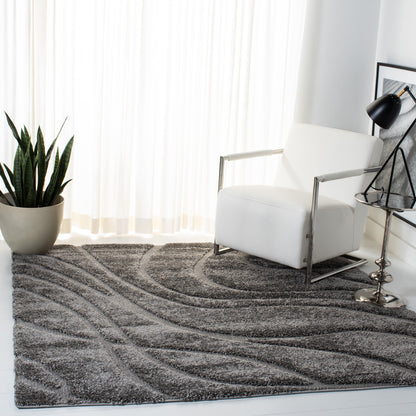 Tapis SAFAVIEH Florida Shag Staka à motifs de vagues abstraites de 3 cm