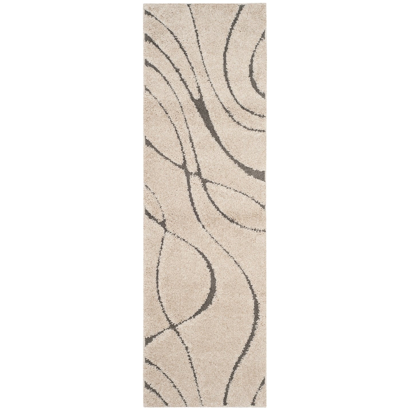 Tapis SAFAVIEH Florida Shag Staka à motifs de vagues abstraites de 3 cm