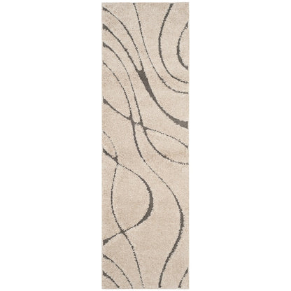 Tapis SAFAVIEH Florida Shag Staka à motifs de vagues abstraites de 3 cm