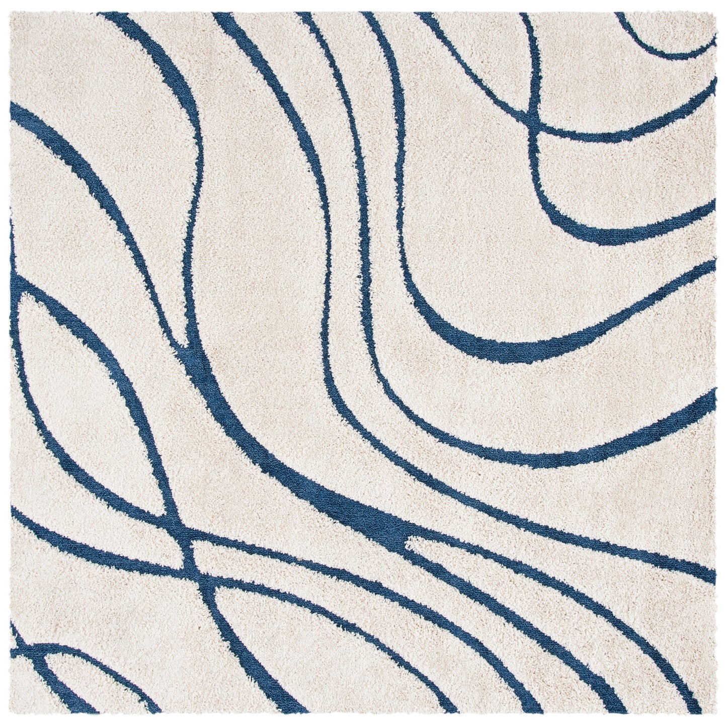 Tapis SAFAVIEH Florida Shag Staka à motifs de vagues abstraites de 3 cm