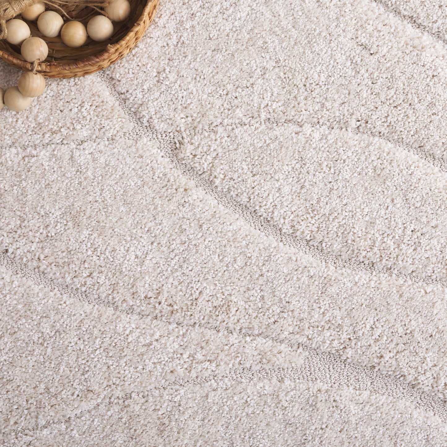 Tapis SAFAVIEH Florida Shag Staka à motifs de vagues abstraites de 3 cm