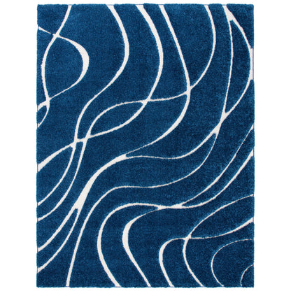Tapis SAFAVIEH Florida Shag Staka à motifs de vagues abstraites de 3 cm