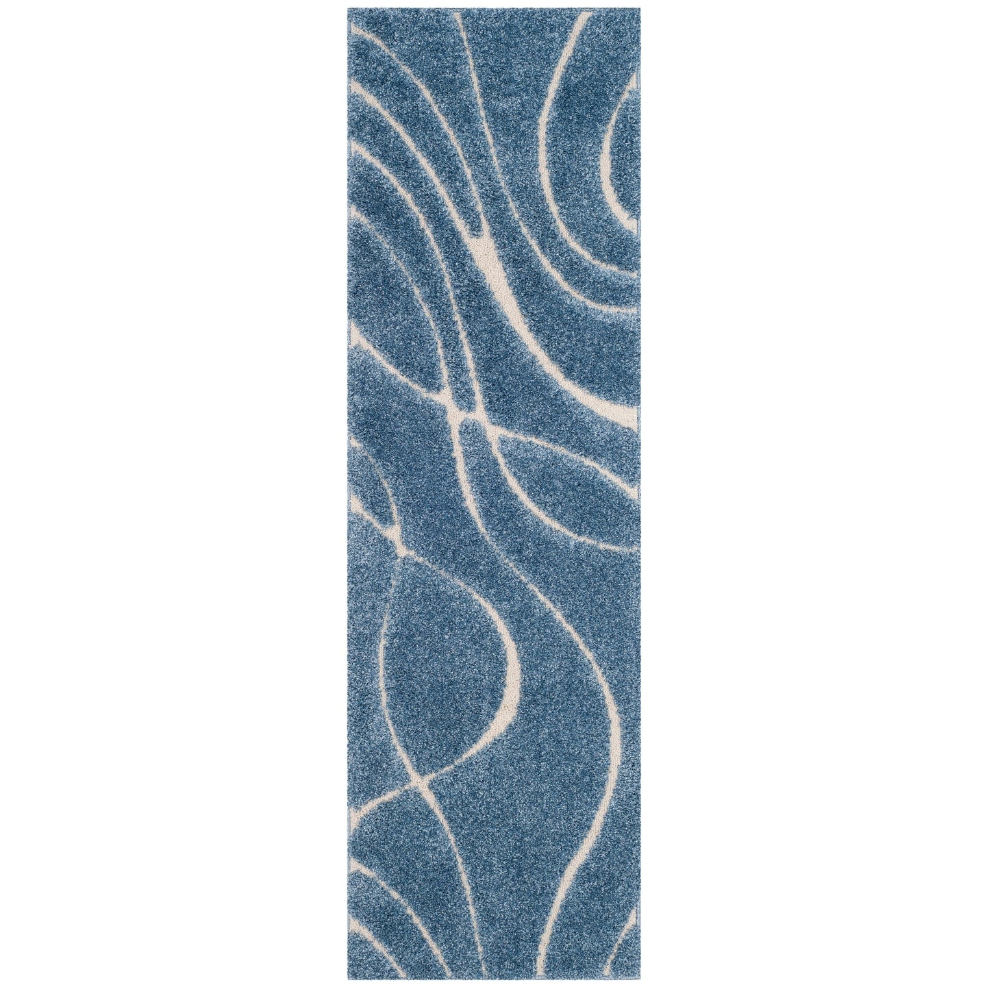 Tapis SAFAVIEH Florida Shag Staka à motifs de vagues abstraites de 3 cm