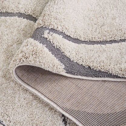 Tapis SAFAVIEH Florida Shag Staka à motifs de vagues abstraites de 3 cm