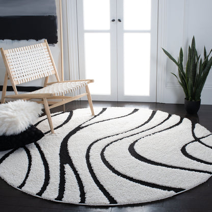 Tapis SAFAVIEH Florida Shag Staka à motifs de vagues abstraites de 3 cm