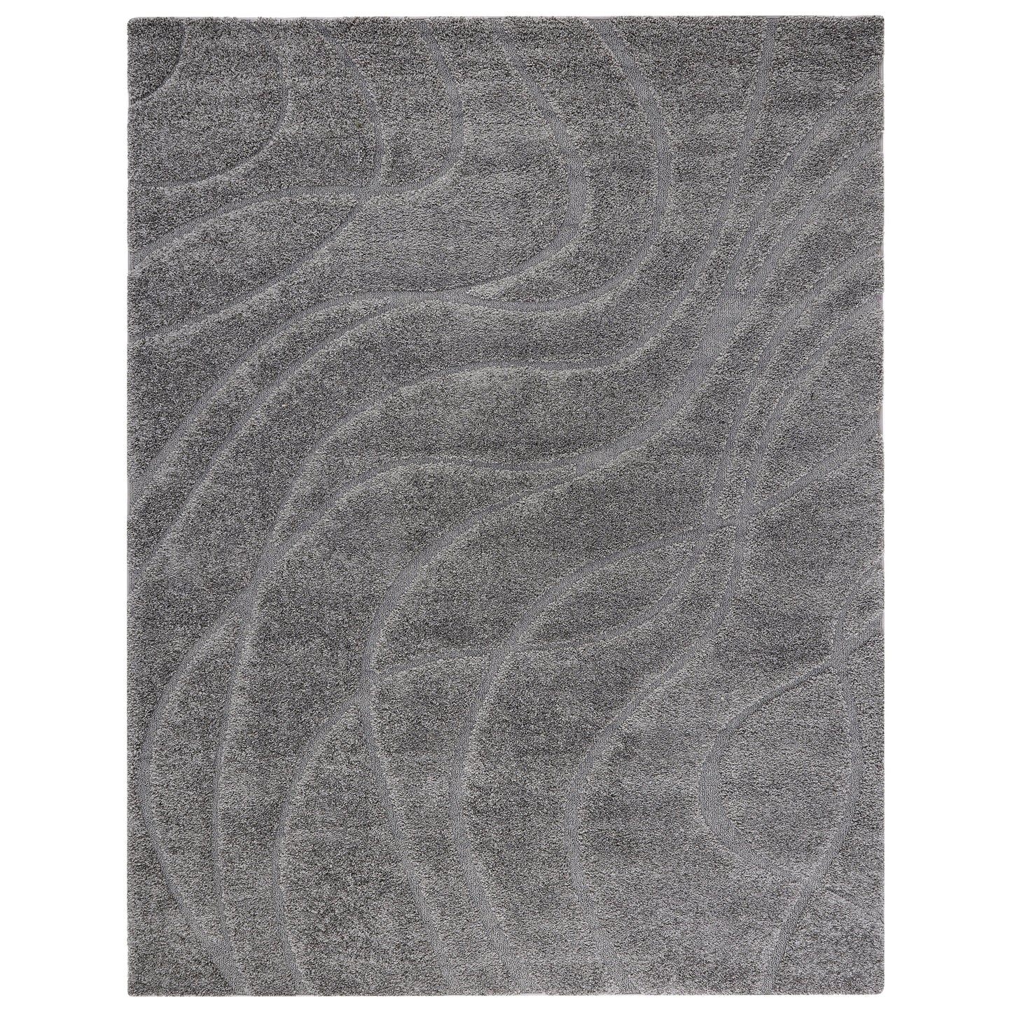Tapis SAFAVIEH Florida Shag Staka à motifs de vagues abstraites de 3 cm