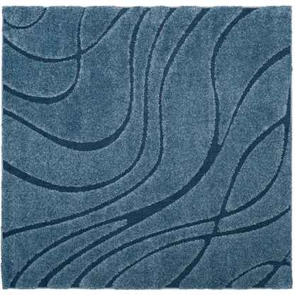 Tapis SAFAVIEH Florida Shag Staka à motifs de vagues abstraites de 3 cm