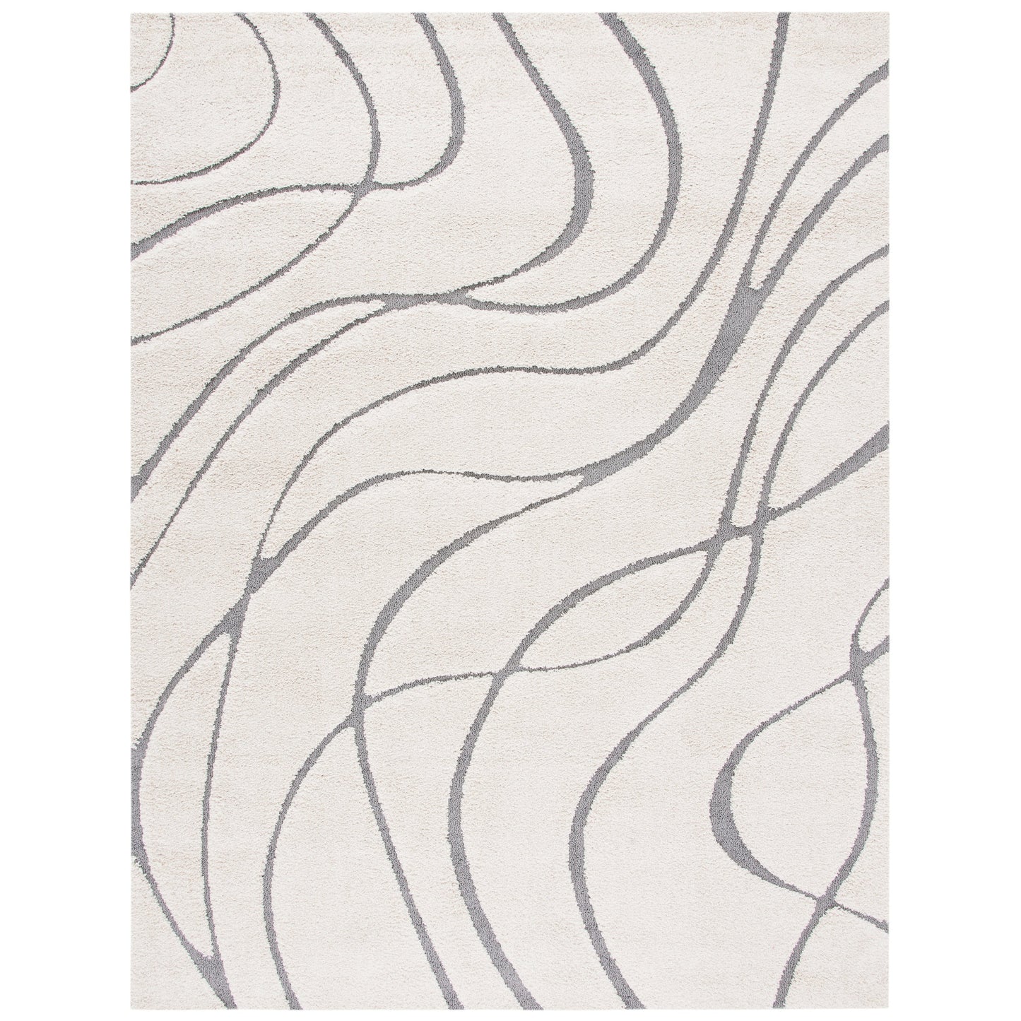 Tapis SAFAVIEH Florida Shag Staka à motifs de vagues abstraites de 3 cm