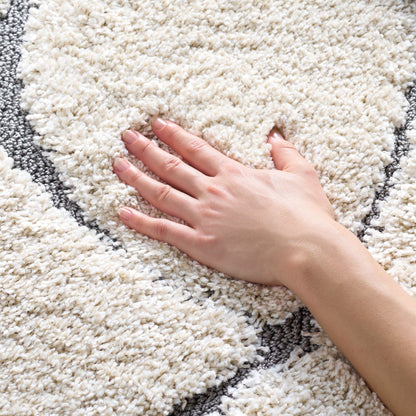 Tapis SAFAVIEH Florida Shag Staka à motifs de vagues abstraites de 3 cm