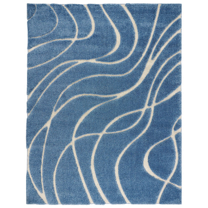 Tapis SAFAVIEH Florida Shag Staka à motifs de vagues abstraites de 3 cm