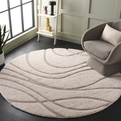 Tapis SAFAVIEH Florida Shag Staka à motifs de vagues abstraites de 3 cm