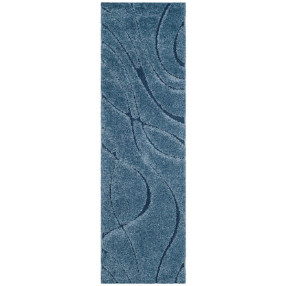Tapis SAFAVIEH Florida Shag Staka à motifs de vagues abstraites de 3 cm