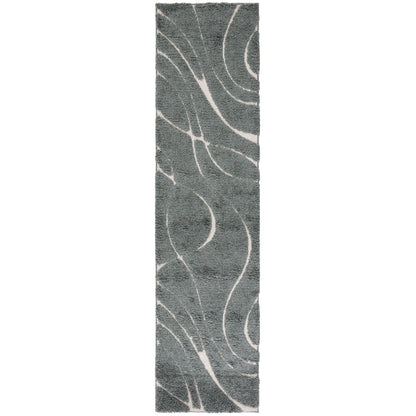 Tapis SAFAVIEH Florida Shag Staka à motifs de vagues abstraites de 3 cm