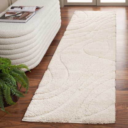 Tapis SAFAVIEH Florida Shag Staka à motifs de vagues abstraites de 3 cm