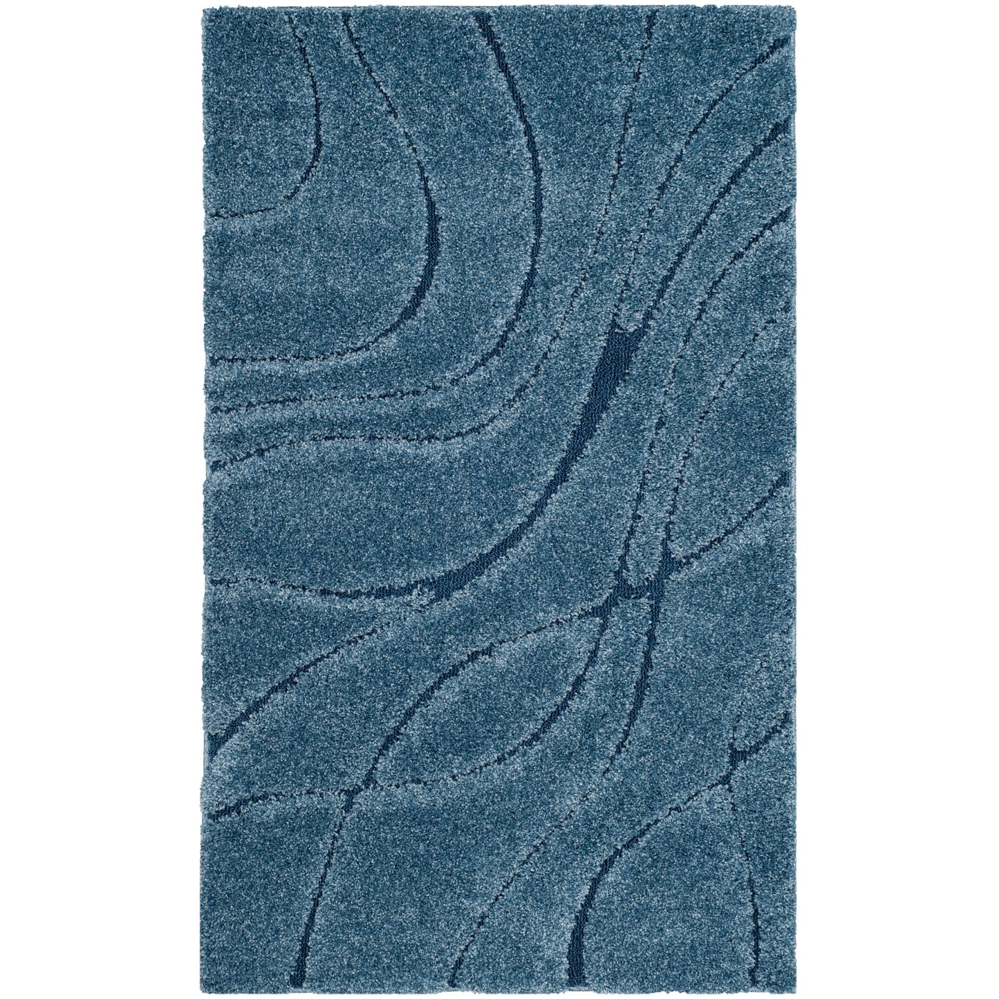 Tapis SAFAVIEH Florida Shag Staka à motifs de vagues abstraites de 3 cm