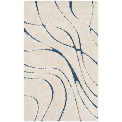 Tapis SAFAVIEH Florida Shag Staka à motifs de vagues abstraites de 3 cm