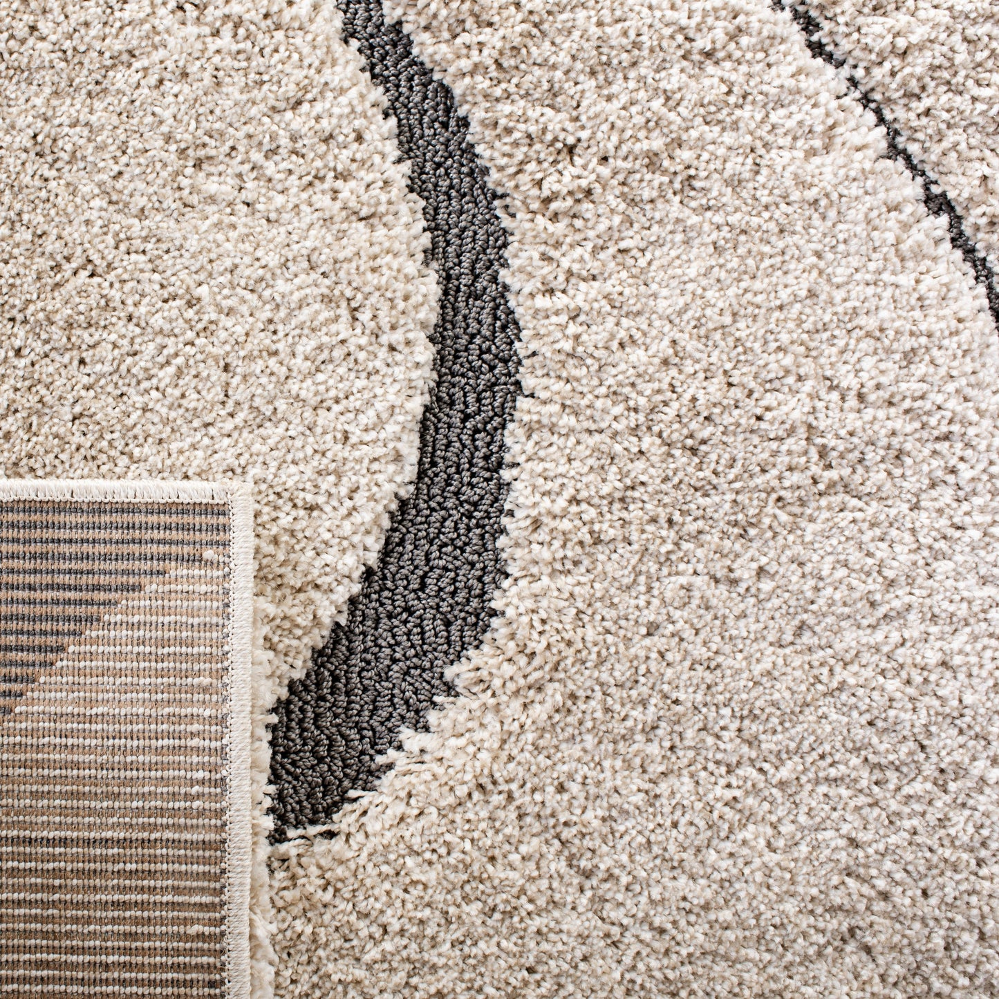 Tapis SAFAVIEH Florida Shag Staka à motifs de vagues abstraites de 3 cm