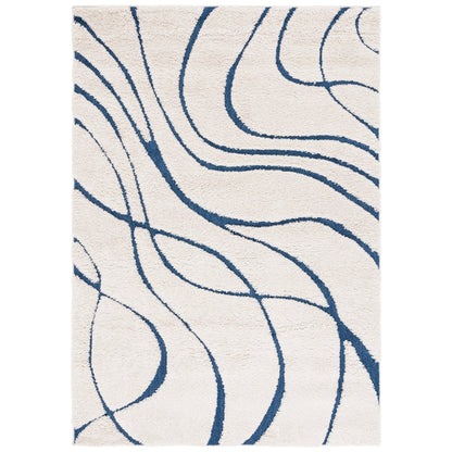 Tapis SAFAVIEH Florida Shag Staka à motifs de vagues abstraites de 3 cm