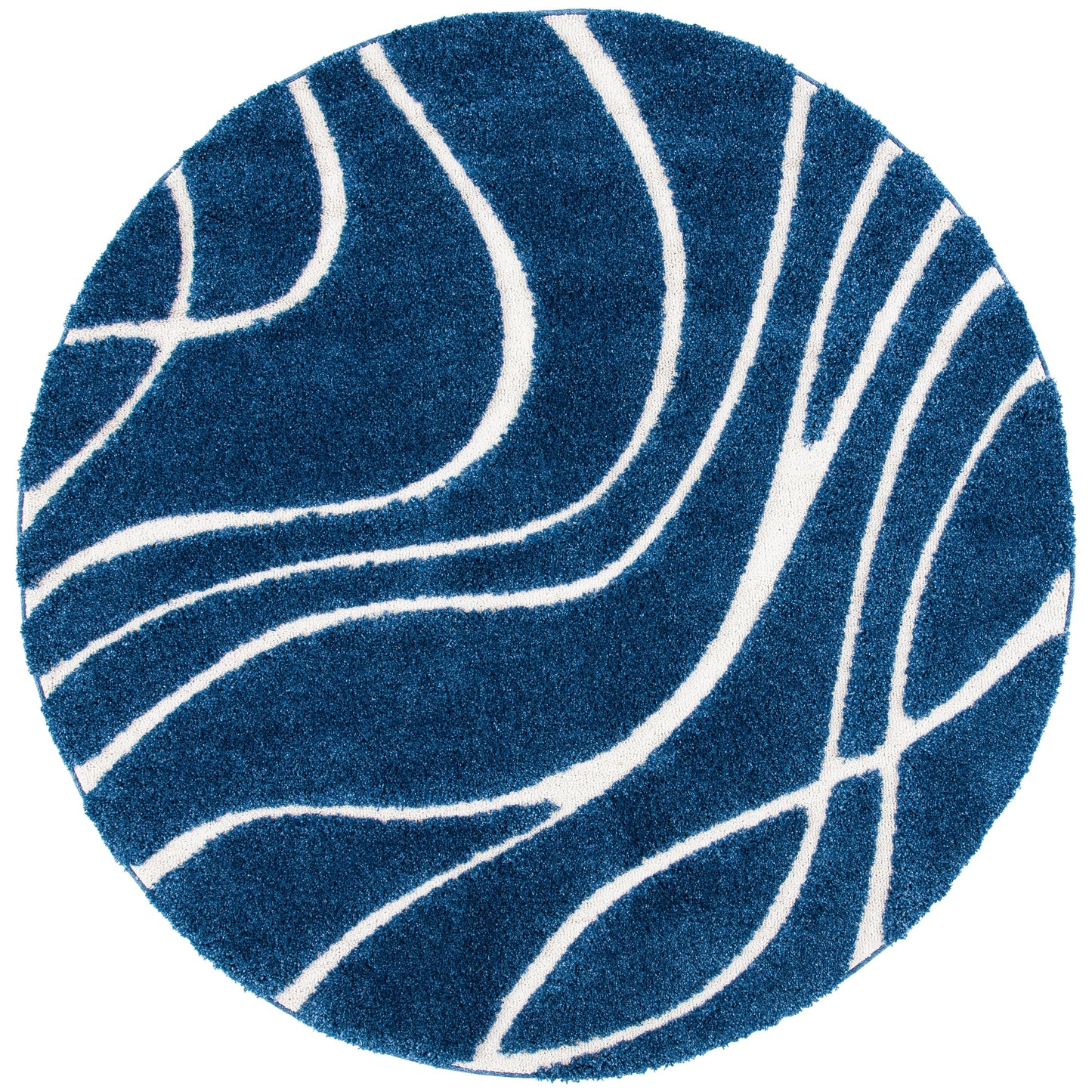 Tapis SAFAVIEH Florida Shag Staka à motifs de vagues abstraites de 3 cm