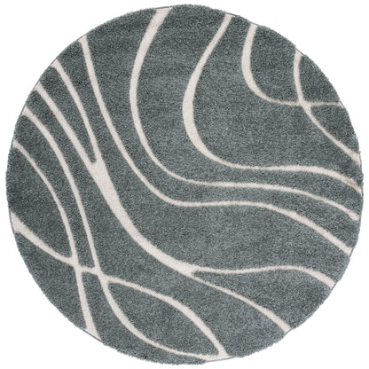Tapis SAFAVIEH Florida Shag Staka à motifs de vagues abstraites de 3 cm