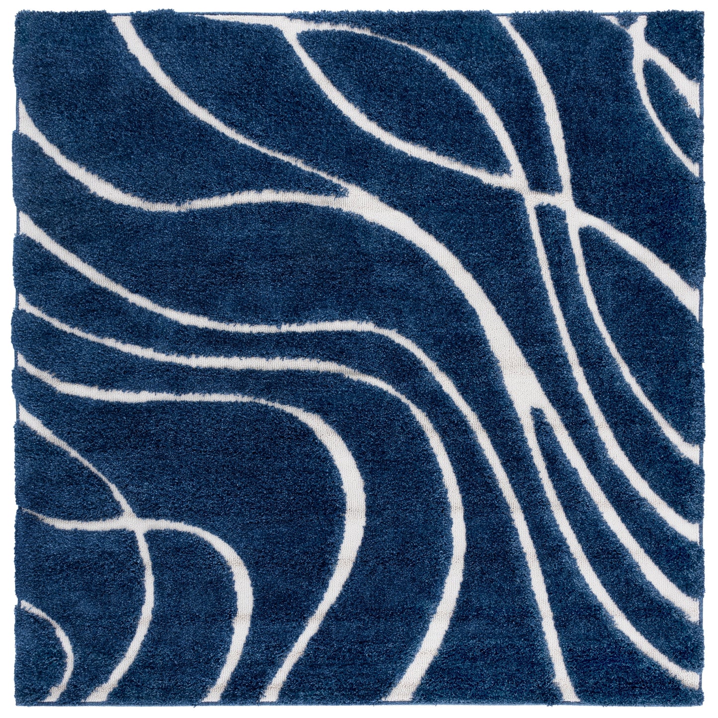 Tapis SAFAVIEH Florida Shag Staka à motifs de vagues abstraites de 3 cm