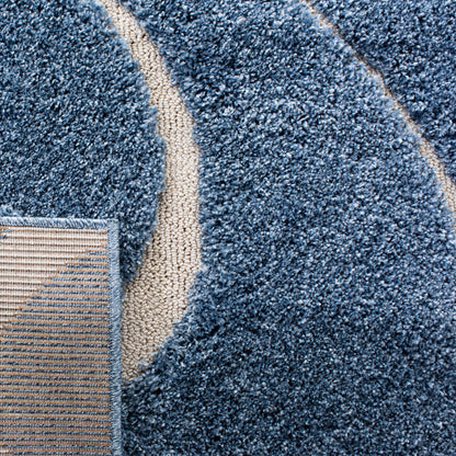 Tapis SAFAVIEH Florida Shag Staka à motifs de vagues abstraites de 3 cm