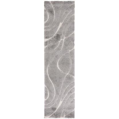 Tapis SAFAVIEH Florida Shag Staka à motifs de vagues abstraites de 3 cm