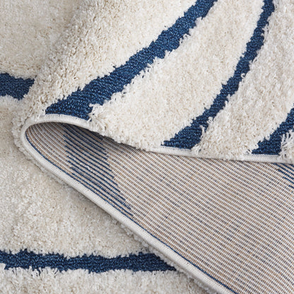 Tapis SAFAVIEH Florida Shag Staka à motifs de vagues abstraites de 3 cm