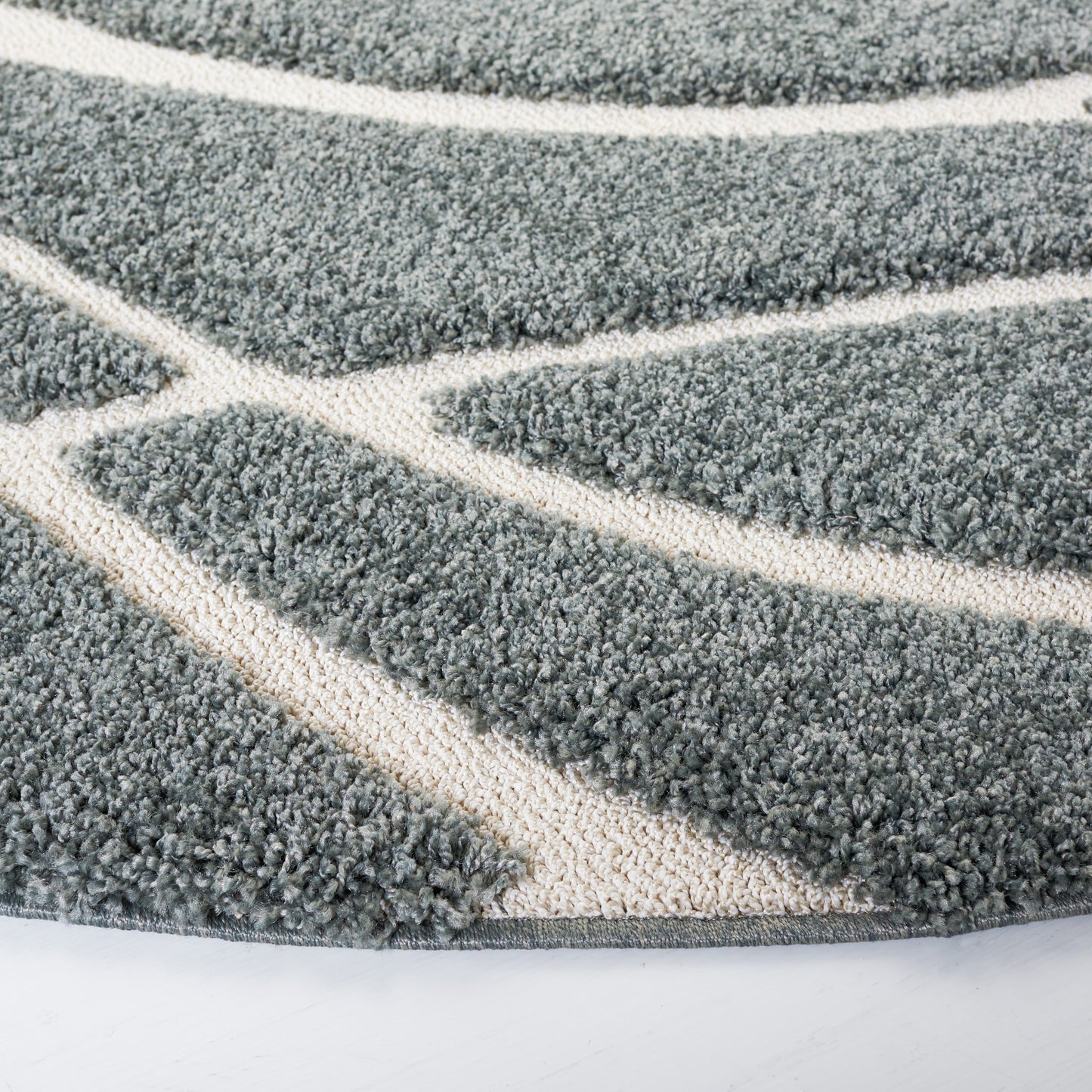 Tapis SAFAVIEH Florida Shag Staka à motifs de vagues abstraites de 3 cm