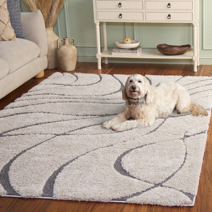 Tapis SAFAVIEH Florida Shag Staka à motifs de vagues abstraites de 3 cm