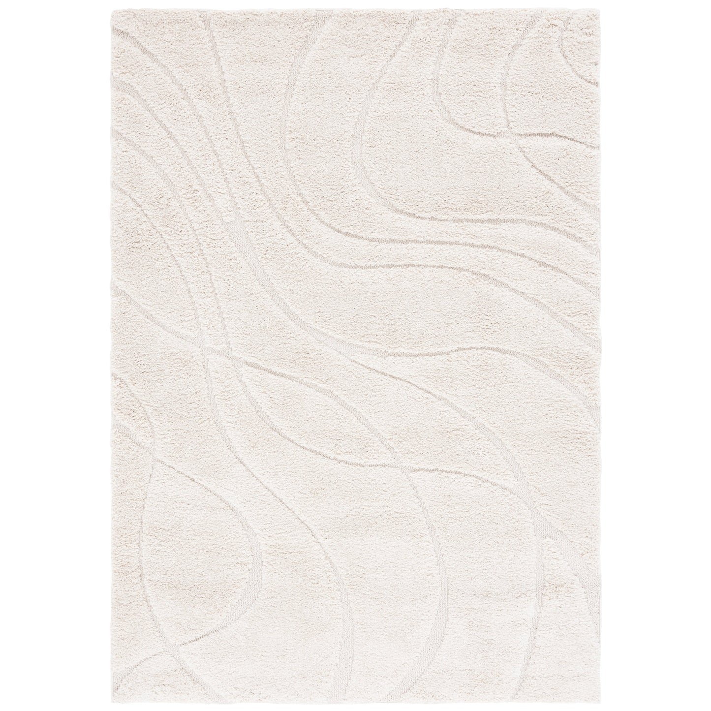 Tapis SAFAVIEH Florida Shag Staka à motifs de vagues abstraites de 3 cm