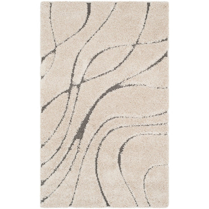Tapis SAFAVIEH Florida Shag Staka à motifs de vagues abstraites de 3 cm